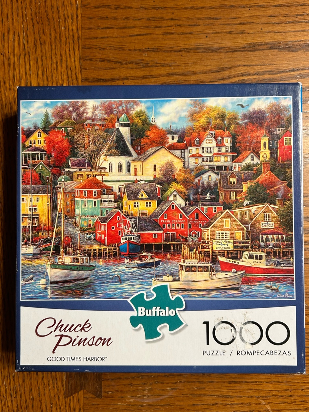 Buffalo David Bitton Good Times Harbor Jigsaw Puzzle - 1000 pieces